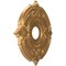 Ekena Millwork Attica PVC Ceiling Medallion (Fits Canopies up to 5 5/8"), Bright Coat Gold, 16"OD x 3 1/2"ID x 1"P CMP16ATBGL - alternate 4